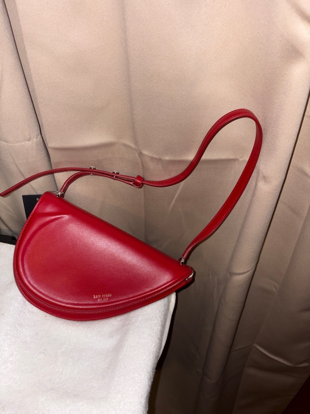 Kate Spade The Spade Red Leather Shoulder Bag NWT
